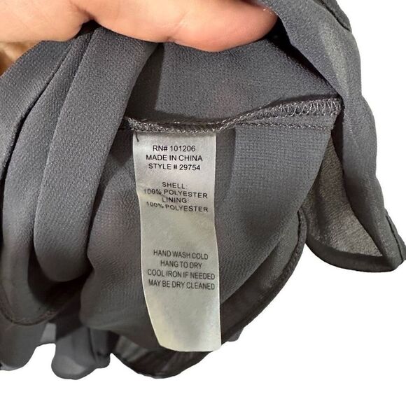 NWOT Soft Surroundings gray blouse size M - Picture 5 of 6